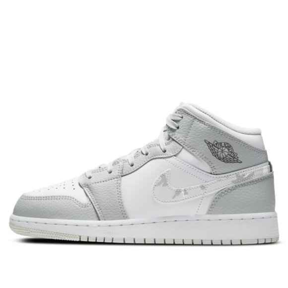 Jordan Shoes Nib Gs Air Jordan Camo Mid Se White Grey Ds Box Poshmark